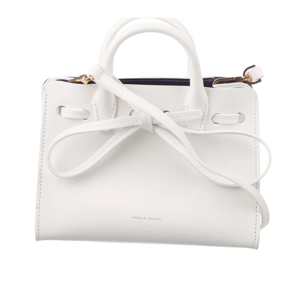 Mansur Gavriel Leather Mini Handle Bag - Picture 1 of 6